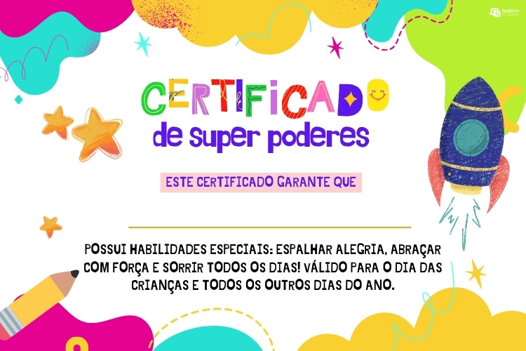 Cartão de Dia das Crianças 2026: 25 modelos grátis para imprimir + frases para escrever