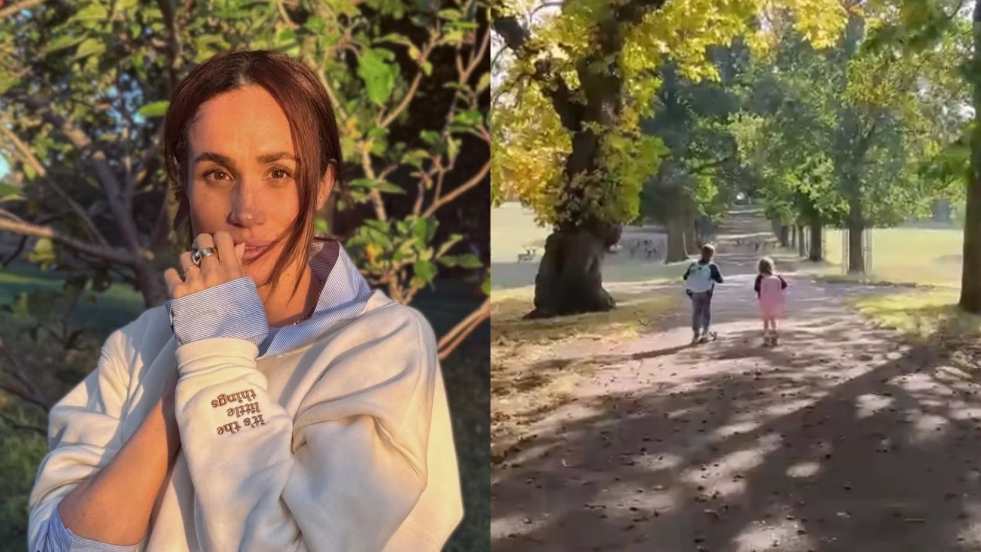 Meghan Markle compartilha raro vídeo dos filhos Archie e Lilibet durante passeio na Inglaterra Meghan Markle compartilha raro vídeo dos filhos Archie e Lilibet durante passeio na Inglaterra
